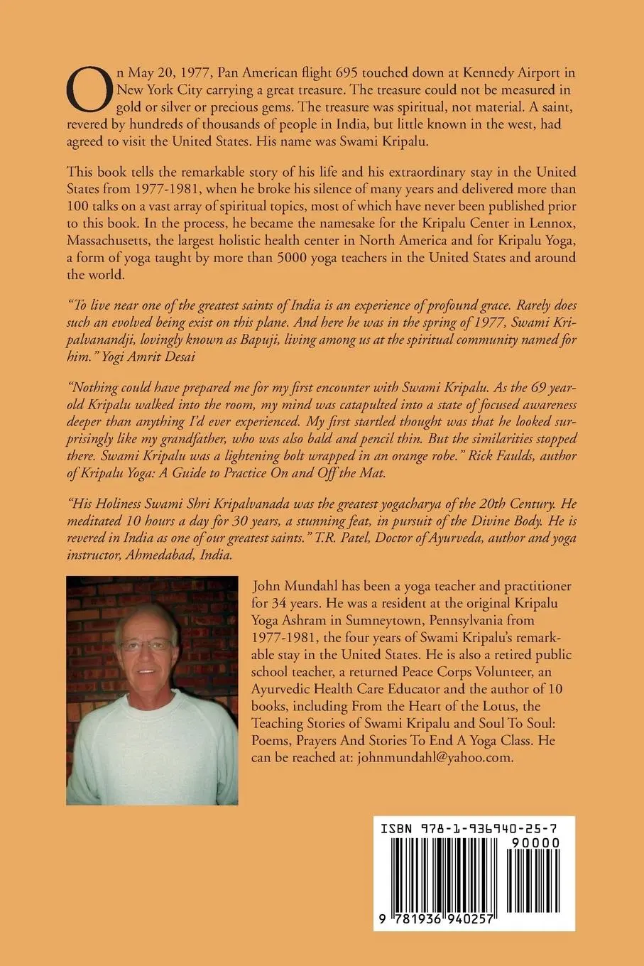 Rückseite: 9781936940257 | A Sunrise Of Joy | The Lost Darshans Of Swami Kripalu | Swami Kripalu