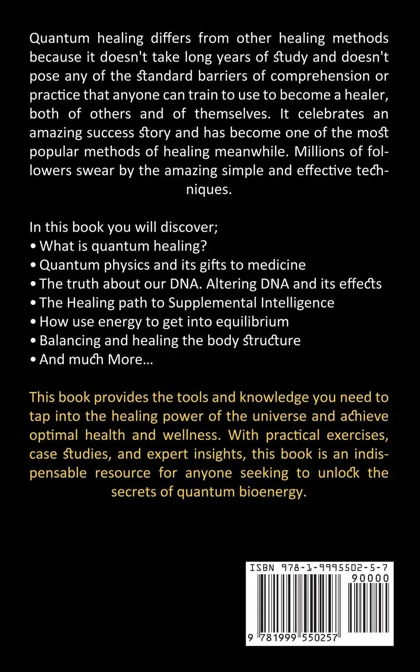 Rückseite: 9781999550257 | Quantum Healing | Patrick Jones | Taschenbuch | Englisch | 2023