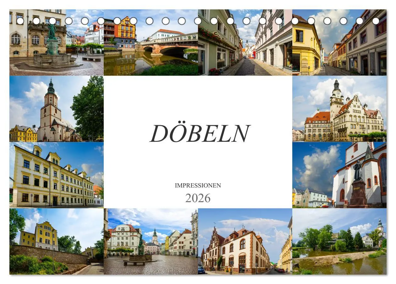 Cover: 9783457720257 | Döbeln Impressionen (Tischkalender 2026 DIN A5 quer), CALVENDO...