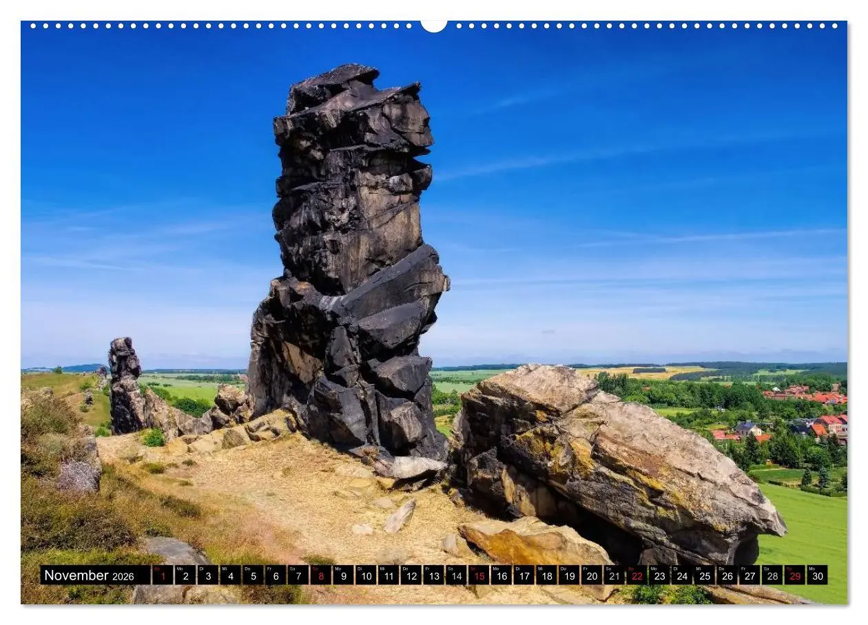 Bild: 9783516050257 | Die Teufelsmauer - Bizarre Felsformationen im Harz (Wandkalender...