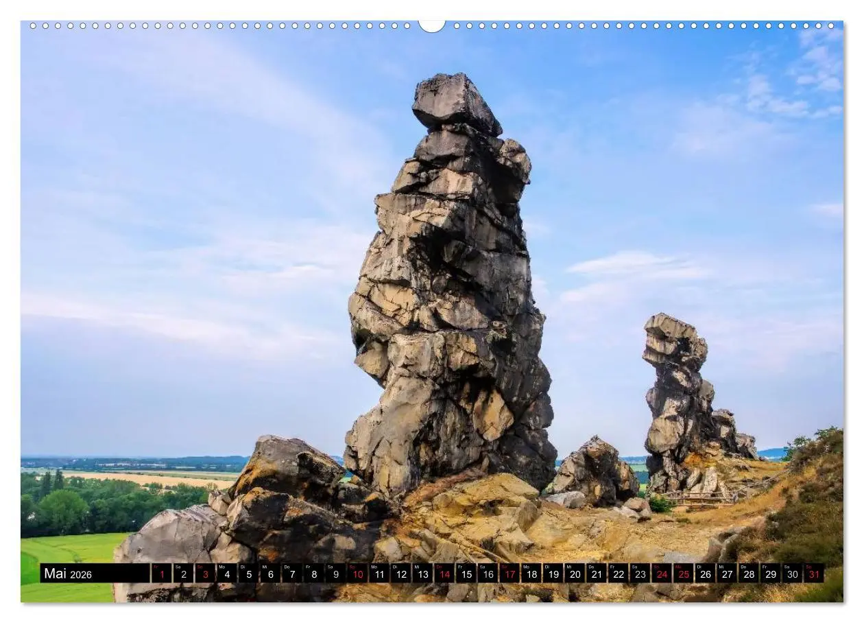 Bild: 9783516050257 | Die Teufelsmauer - Bizarre Felsformationen im Harz (Wandkalender...