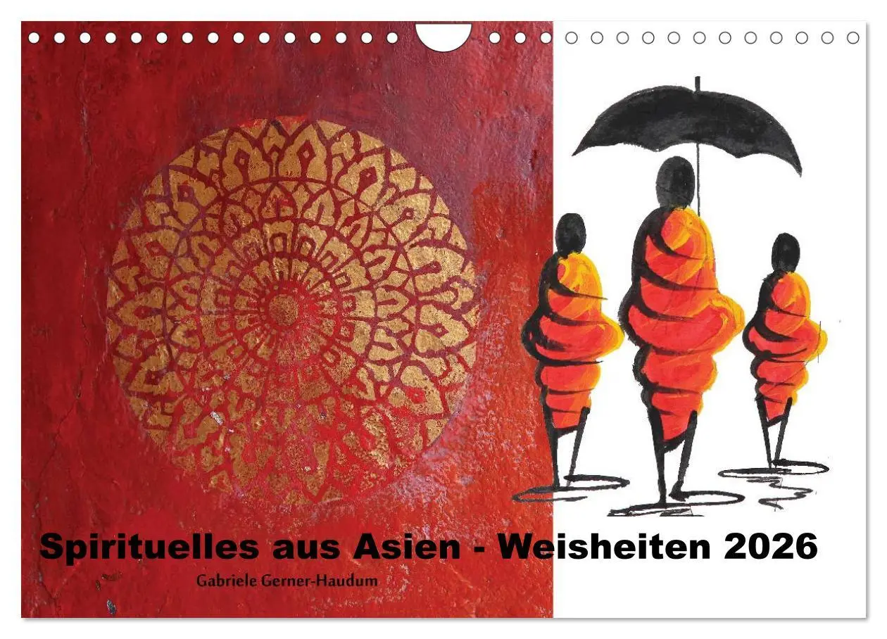 Cover: 9783516120257 | Spirituelles aus Asien - Weisheiten 2026 (Wandkalender 2026 DIN A4...