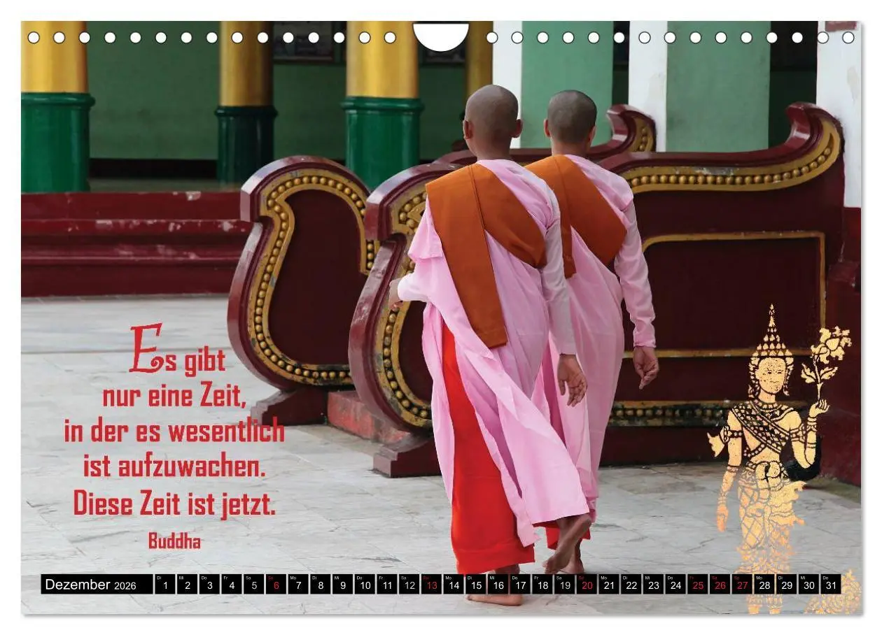 Bild: 9783516120257 | Spirituelles aus Asien - Weisheiten 2026 (Wandkalender 2026 DIN A4...