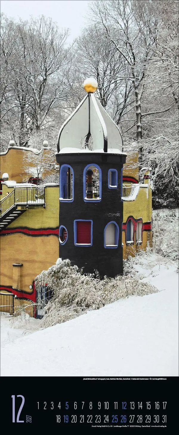Bild: 9783819300257 | Hundertwasser Architektur 2027 | Verlag Korsch | Kalender | 14 S.