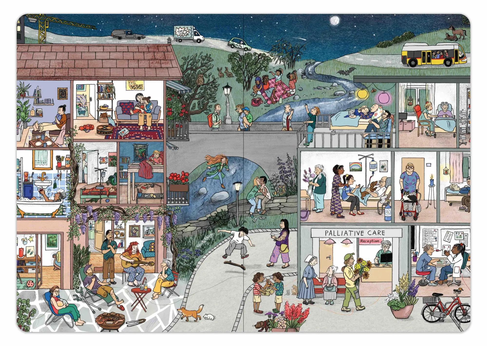 Bild: 9783907340257 | Das Wimmelbuch vom Abschiednehmen | Sophia Bartenstein | Buch | 7 S.