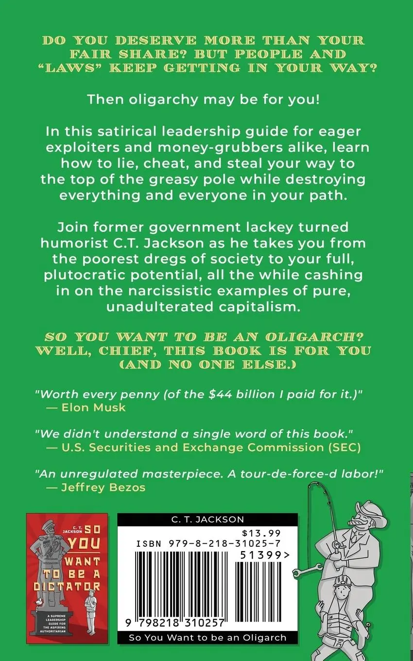 Rückseite: 9798218310257 | So You Want To Be An Oligarch | C. T. Jackson | Taschenbuch | Englisch