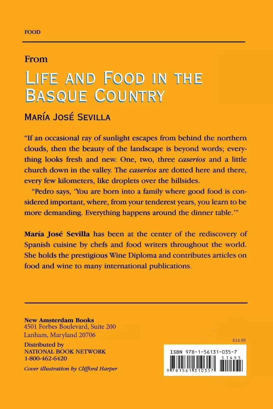 Rückseite: 9781561310357 | Life and Food in the Basque Country | Maria Jose Sevilla | Taschenbuch