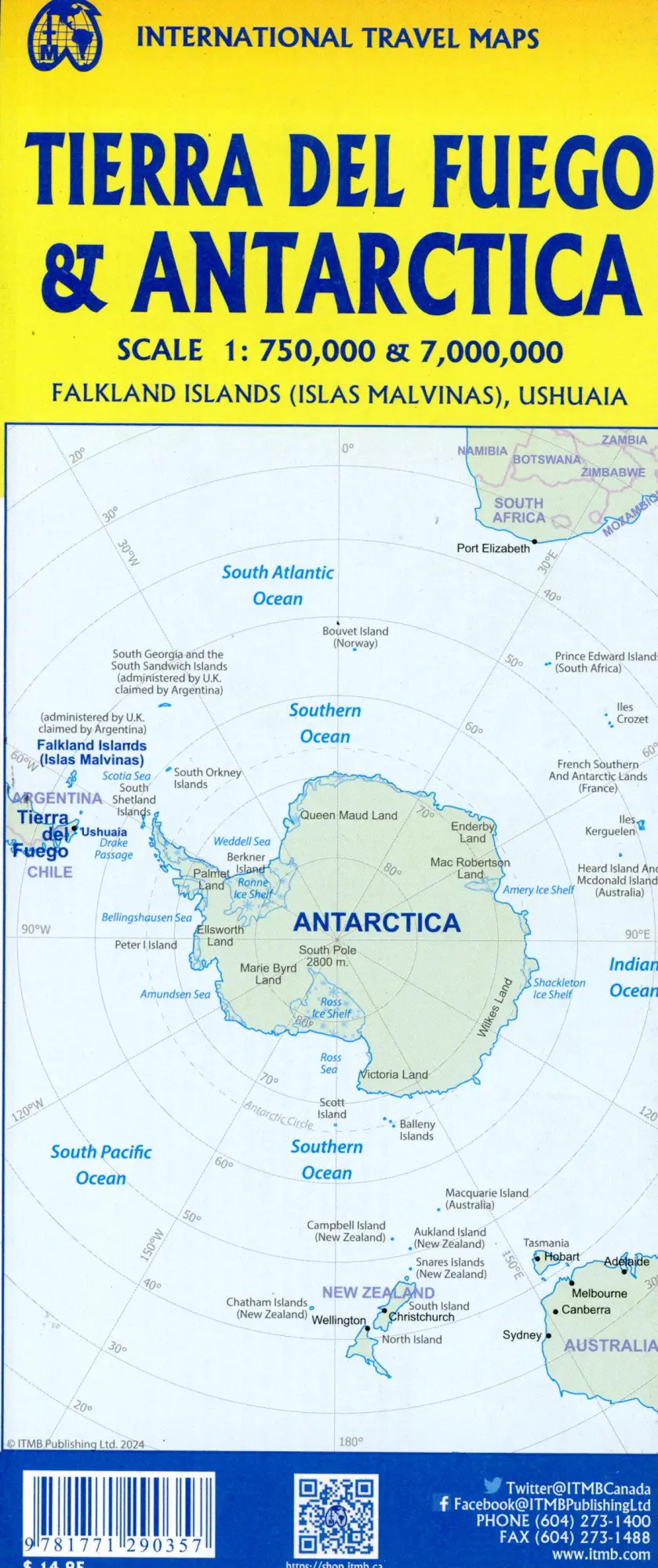 Bild: 9781771290357 | Topographische Karte Antartica | (Land-)Karte | Englisch | 2024