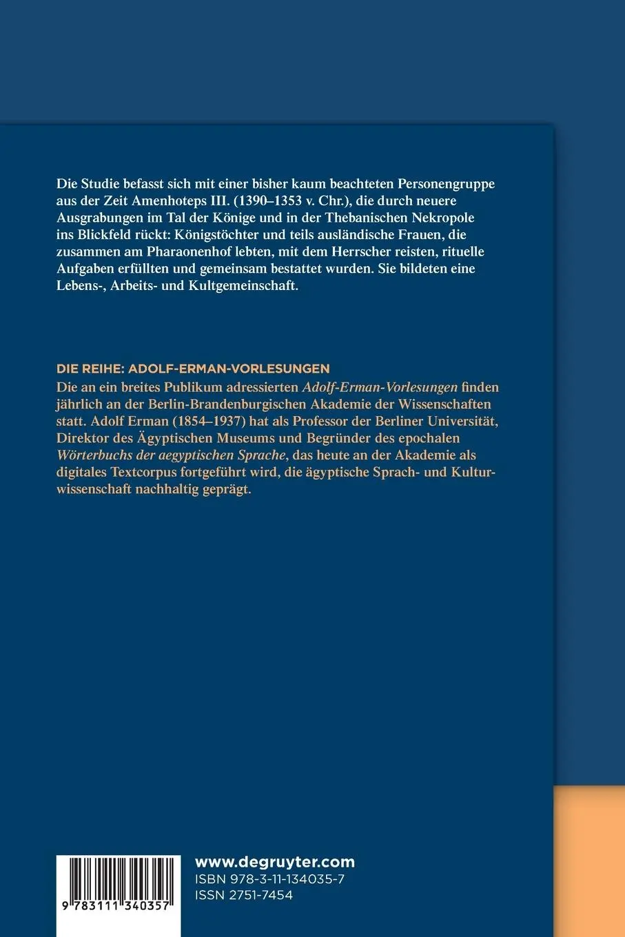 Rückseite: 9783111340357 | Frauen an Pharaos Hof | Susanne Bickel | Taschenbuch | VIII | Deutsch