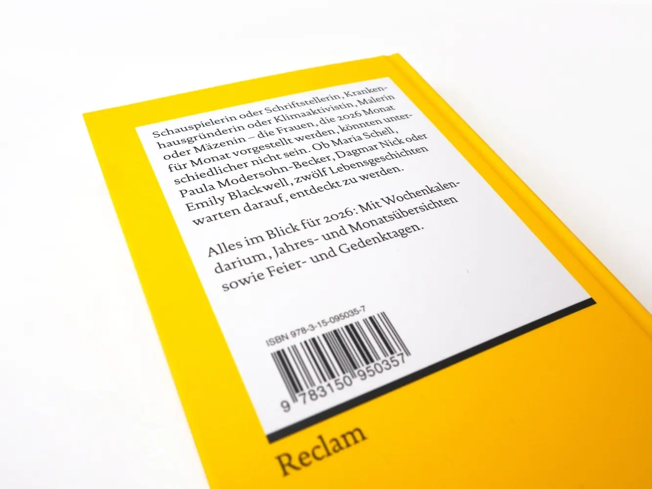Bild: 9783150950357 | Berühmte Frauen. Kalender 2026 | Luise F. Pusch | Taschenbuch | 208 S.