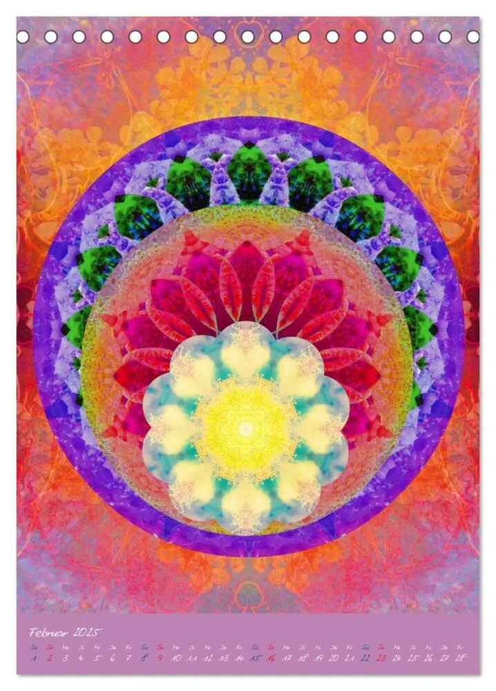 Bild: 9783457020357 | BLUMEN MANDALAS (Tischkalender 2025 DIN A5 hoch), CALVENDO...