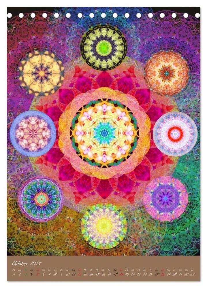 Bild: 9783457020357 | BLUMEN MANDALAS (Tischkalender 2025 DIN A5 hoch), CALVENDO...