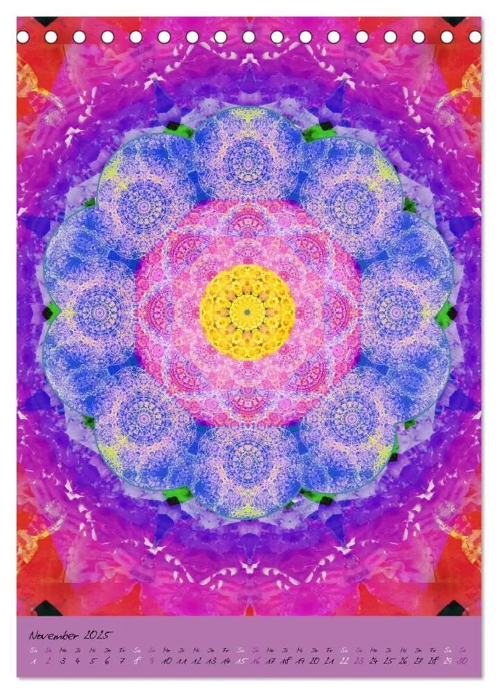 Bild: 9783457020357 | BLUMEN MANDALAS (Tischkalender 2025 DIN A5 hoch), CALVENDO...