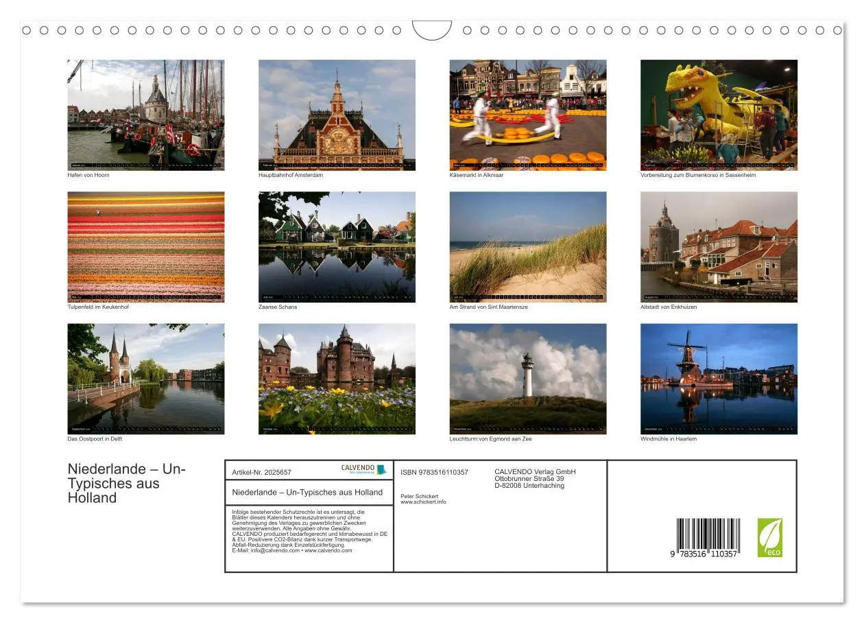 Bild: 9783516110357 | Niederlande - Un-Typisches aus Holland (Wandkalender 2026 DIN A3...