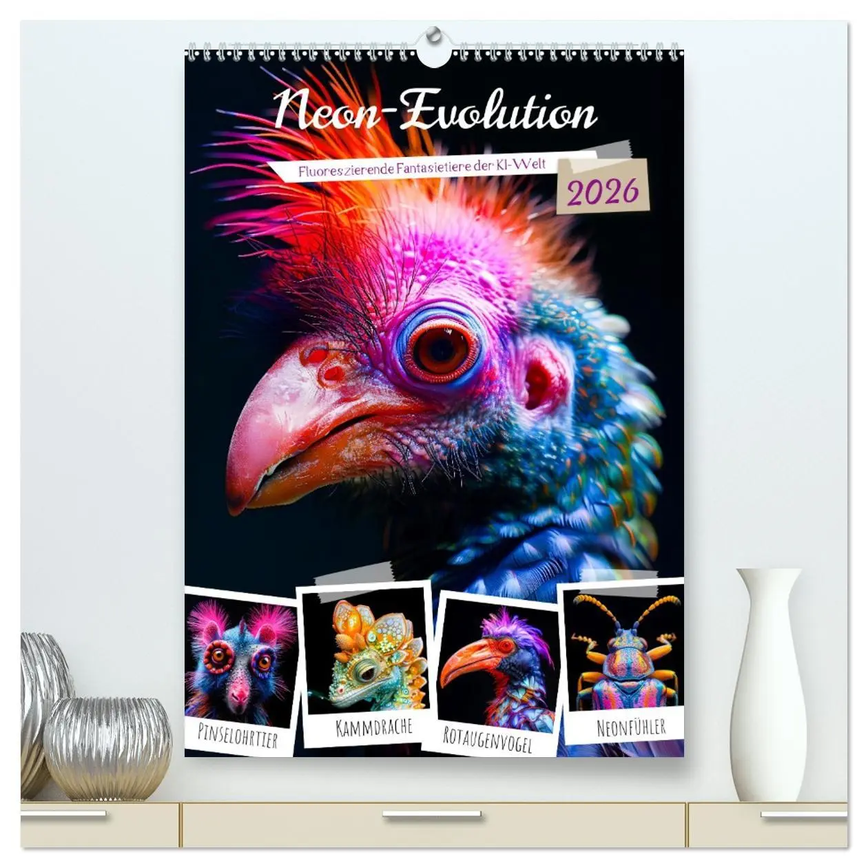 Cover: 9783516280357 | Neon-Evolution - Fluoreszierende Fantasietiere der KI-Welt...