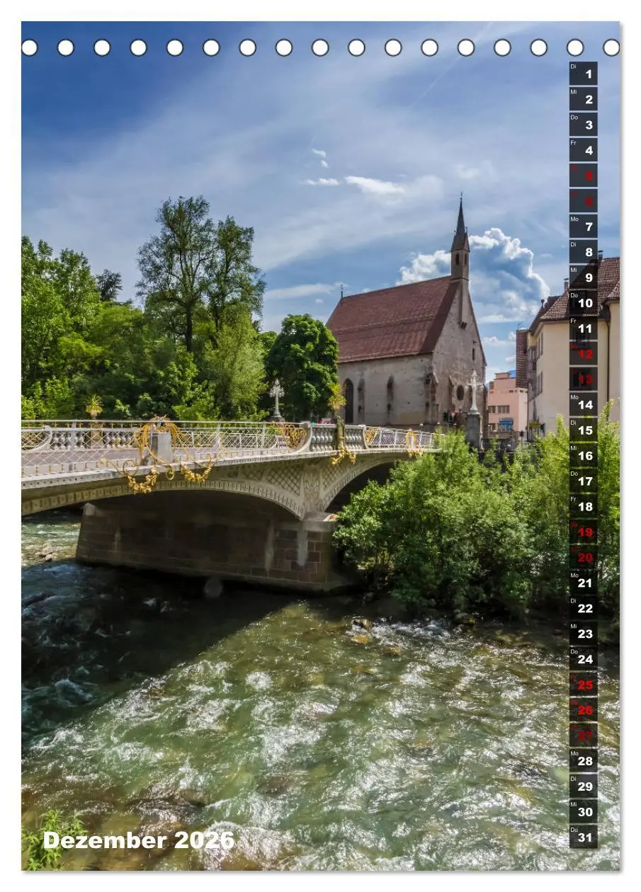 Bild: 9783516420357 | Stadtherz MERAN (Tischkalender 2026 DIN A5 hoch), CALVENDO...
