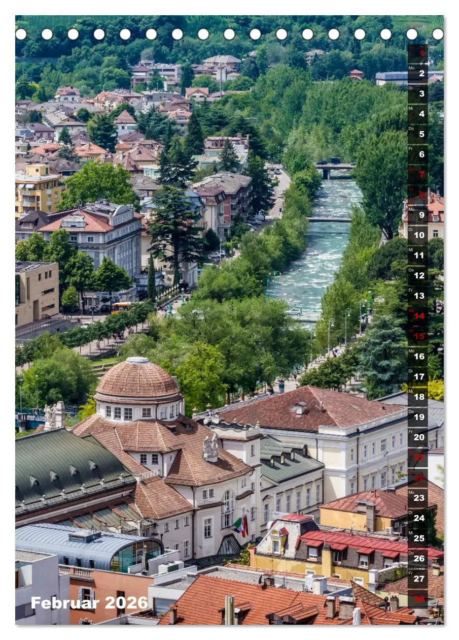 Bild: 9783516420357 | Stadtherz MERAN (Tischkalender 2026 DIN A5 hoch), CALVENDO...