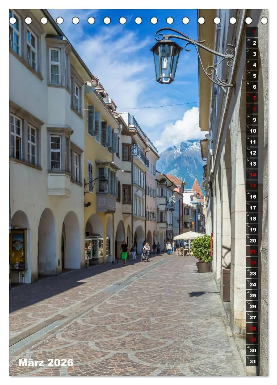 Bild: 9783516420357 | Stadtherz MERAN (Tischkalender 2026 DIN A5 hoch), CALVENDO...