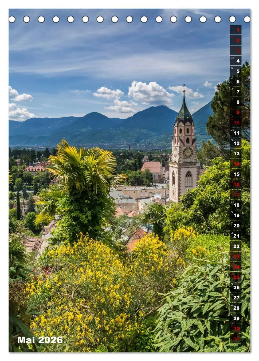 Bild: 9783516420357 | Stadtherz MERAN (Tischkalender 2026 DIN A5 hoch), CALVENDO...