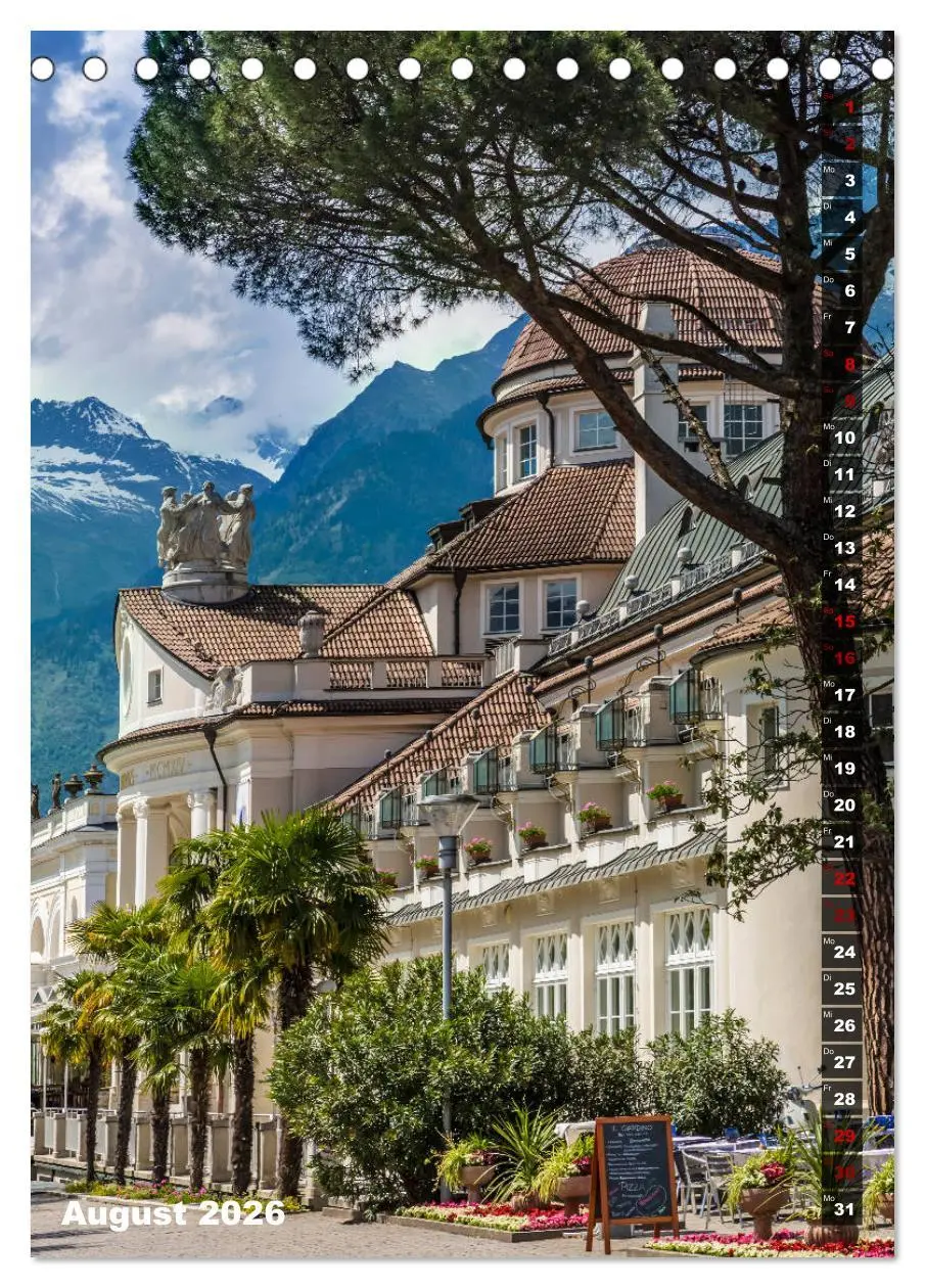 Bild: 9783516420357 | Stadtherz MERAN (Tischkalender 2026 DIN A5 hoch), CALVENDO...