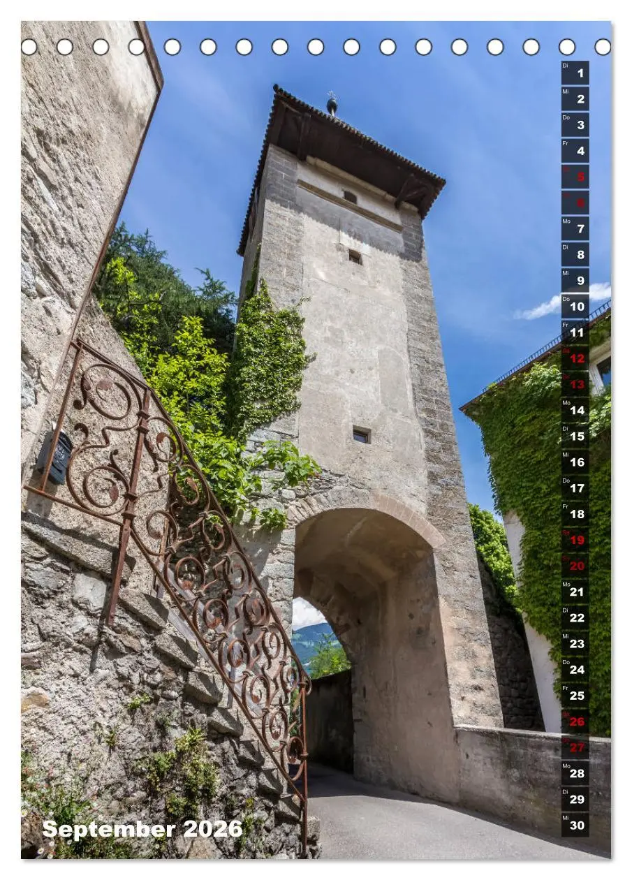 Bild: 9783516420357 | Stadtherz MERAN (Tischkalender 2026 DIN A5 hoch), CALVENDO...