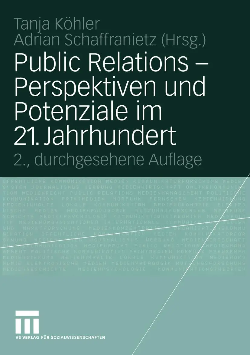 Cover: 9783531340357 | Public Relations - Perspektiven und Potenziale im 21. Jahrhundert