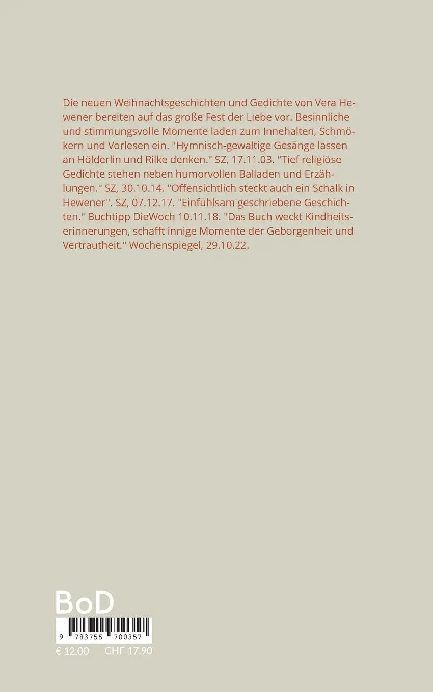 Rückseite: 9783755700357 | Heller Glanz in stiller Nacht | Neue Weihnachtsgeschichten, Gedichte