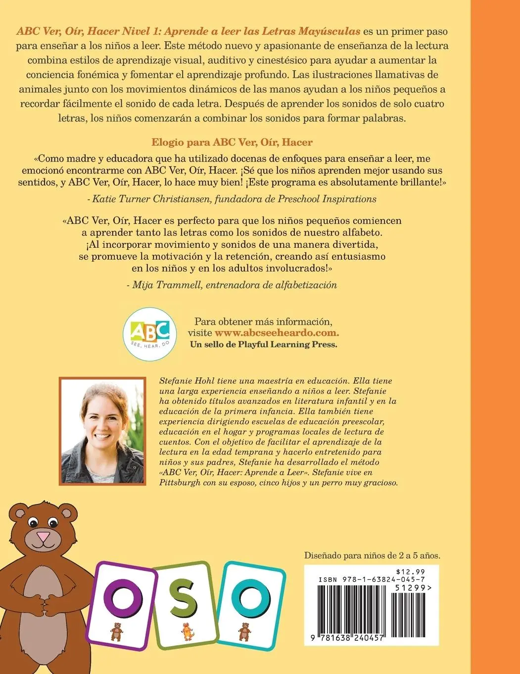 Rückseite: 9781638240457 | ABC Ver, Oír, Hacer Nivel 1 | Stefanie Hohl | Taschenbuch | Spanisch