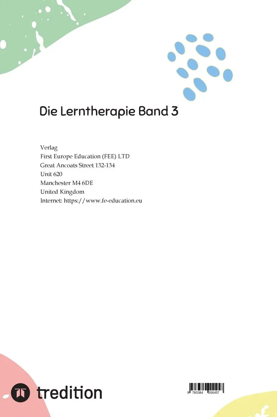 Rückseite: 9783384200457 | Die Lerntherapie Band 3 | Allgemeine Voraussetzungen für das Lernen