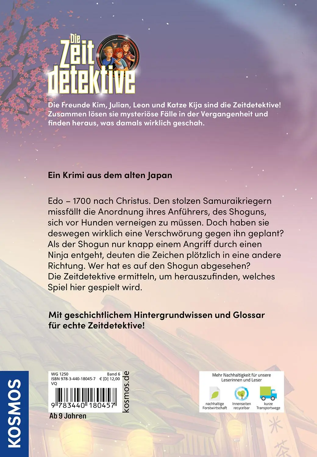 Bild: 9783440180457 | Die Zeitdetektive, 6, Die Rache des Ninjas | Fabian Lenk | Buch | 2025
