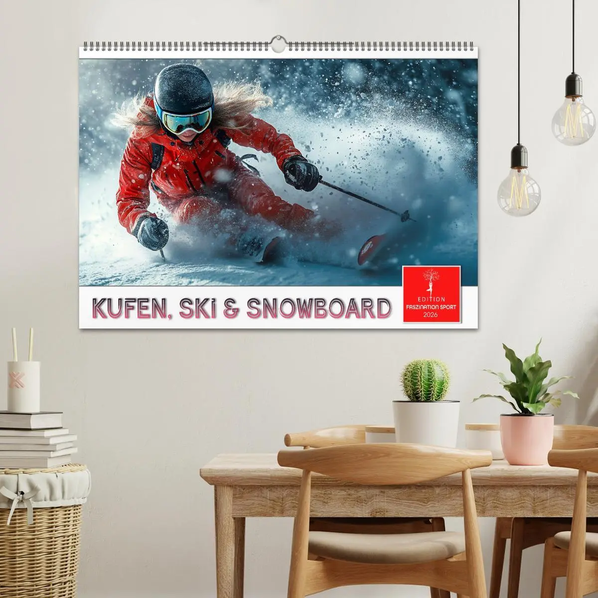 Bild: 9783457320457 | Kufen, Ski &amp; Snowboard (Wandkalender 2026 DIN A2 quer), CALVENDO...