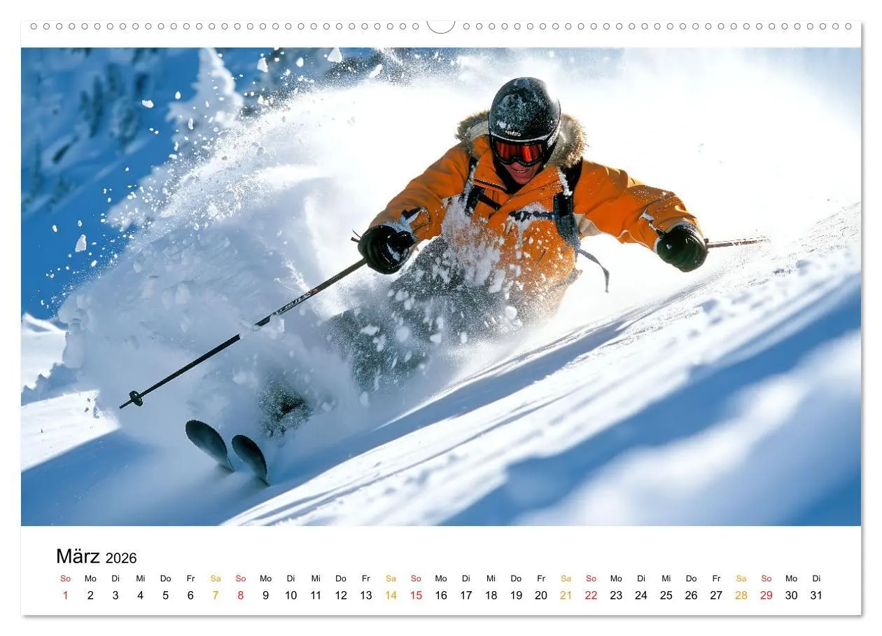 Bild: 9783457320457 | Kufen, Ski &amp; Snowboard (Wandkalender 2026 DIN A2 quer), CALVENDO...