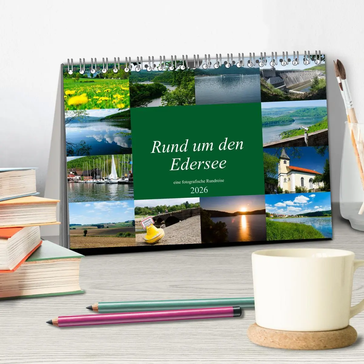 Bild: 9783457870457 | Rund um den Edersee (Tischkalender 2026 DIN A5 quer), CALVENDO...