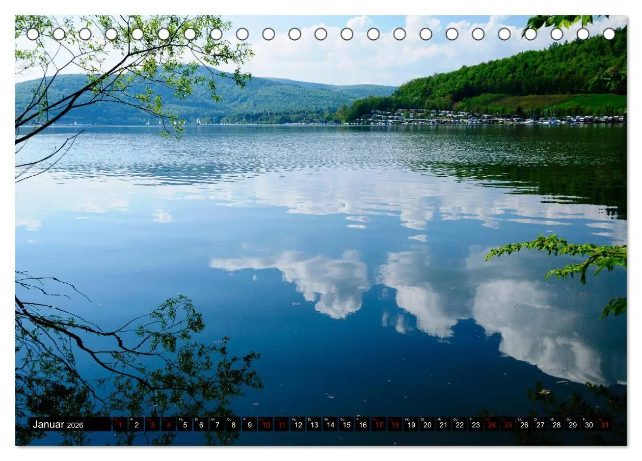 Bild: 9783457870457 | Rund um den Edersee (Tischkalender 2026 DIN A5 quer), CALVENDO...