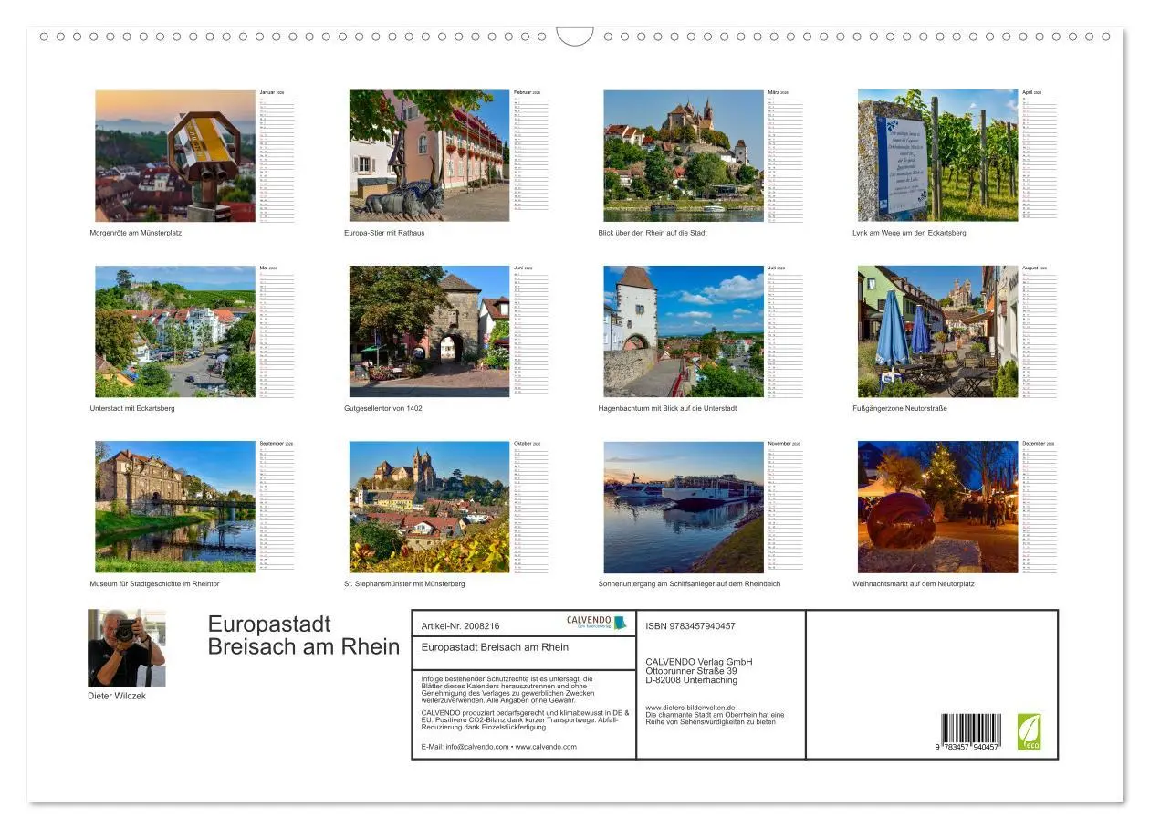 Bild: 9783457940457 | Europastadt Breisach am Rhein (Wandkalender 2026 DIN A2 quer),...