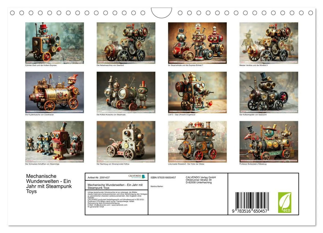 Bild: 9783516650457 | Mechanische Wunderwelten - Ein Jahr mit Steampunk Toys...