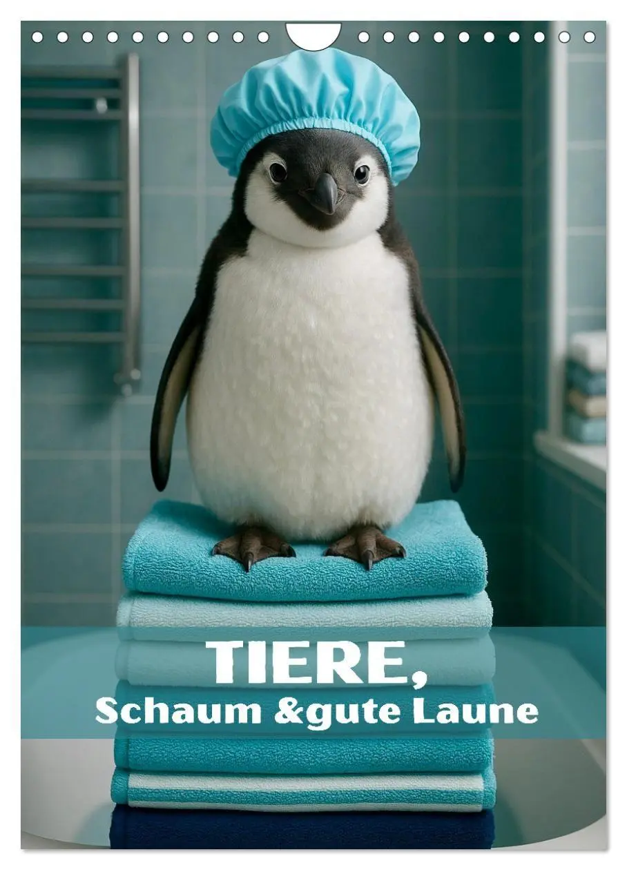 Cover: 9783516720457 | Tiere, Schaum und gute Laune (Wandkalender 2026 DIN A4 hoch),...