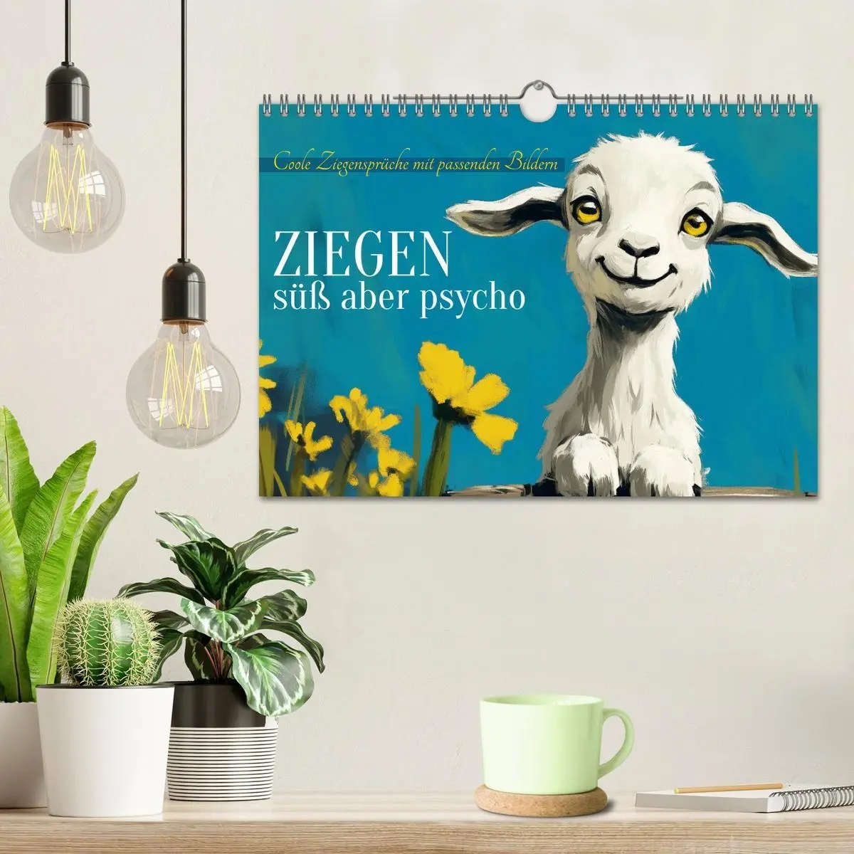 Bild: 9783569050457 | Ziegen, süß aber psycho (Wandkalender 2027 DIN A4 quer), CALVENDO...