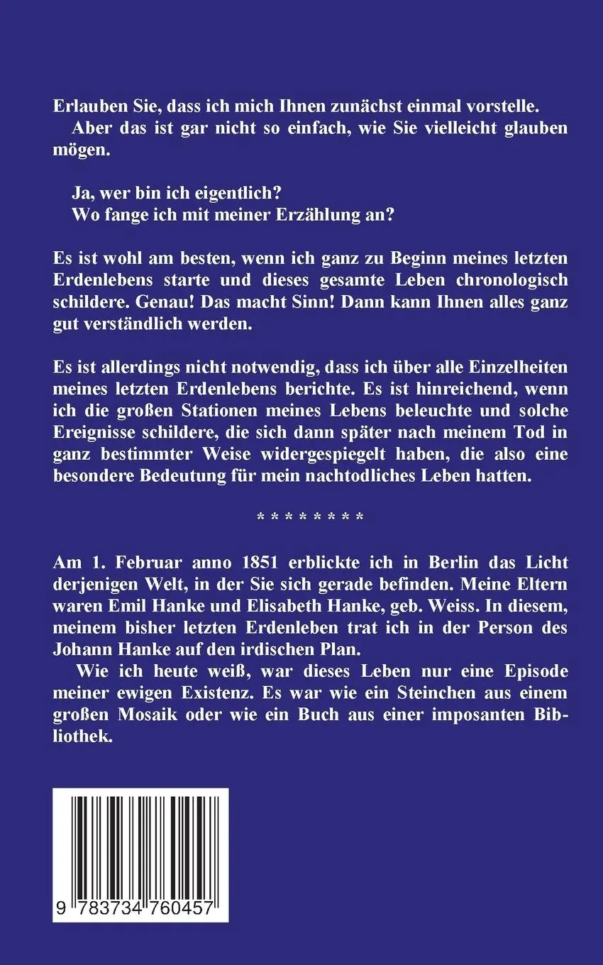 Rückseite: 9783734760457 | Eine Seele erzählt aus dem Jenseits | eine spirituelle Biografie
