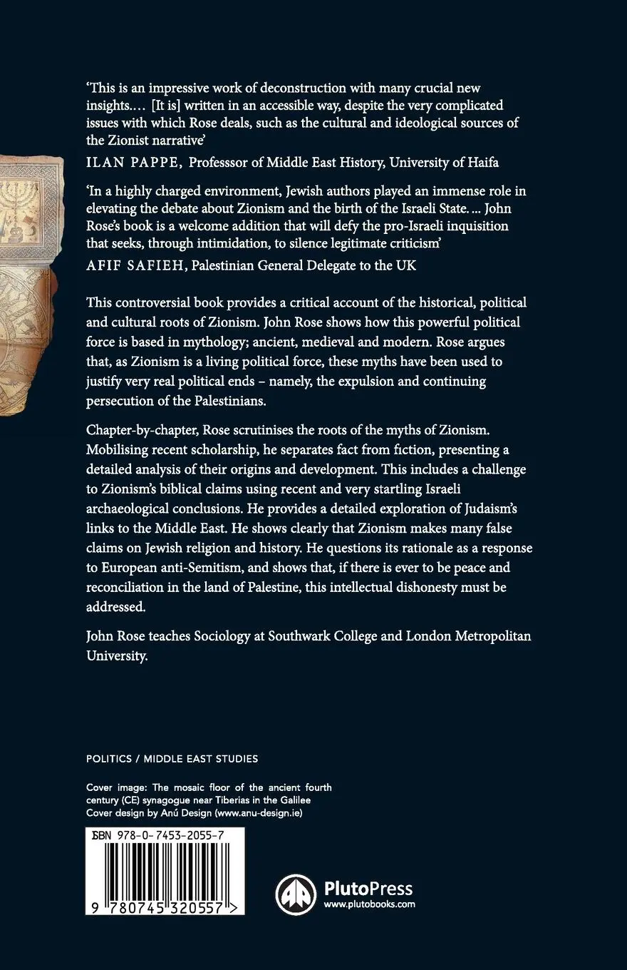 Rückseite: 9780745320557 | The Myths of Zionism | John Rose | Taschenbuch | Englisch | 2004