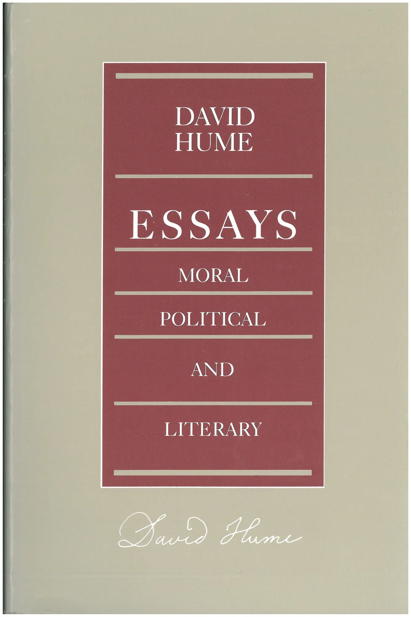 Cover: 9780865970557 | Essays: Moral, Political, and Literary | David Hume | Buch | Englisch