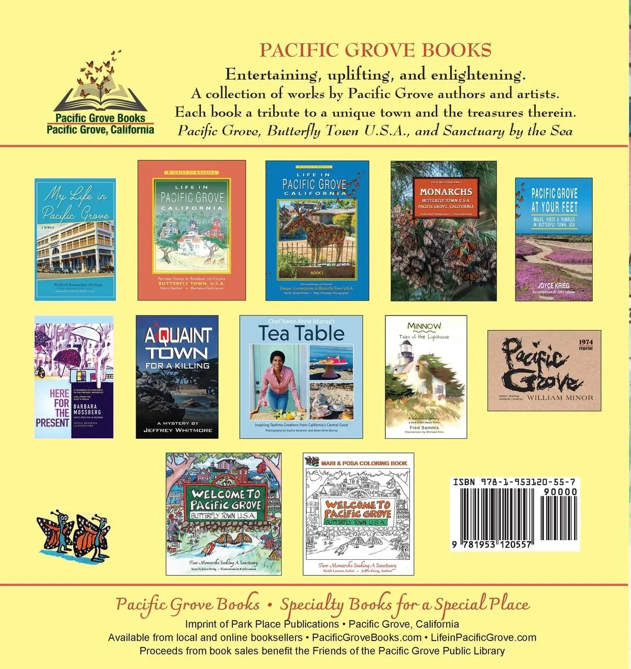 Rückseite: 9781953120557 | Welcome to Pacific Grove, Butterfly Town U.S.A. | Joyce Krieg | Buch