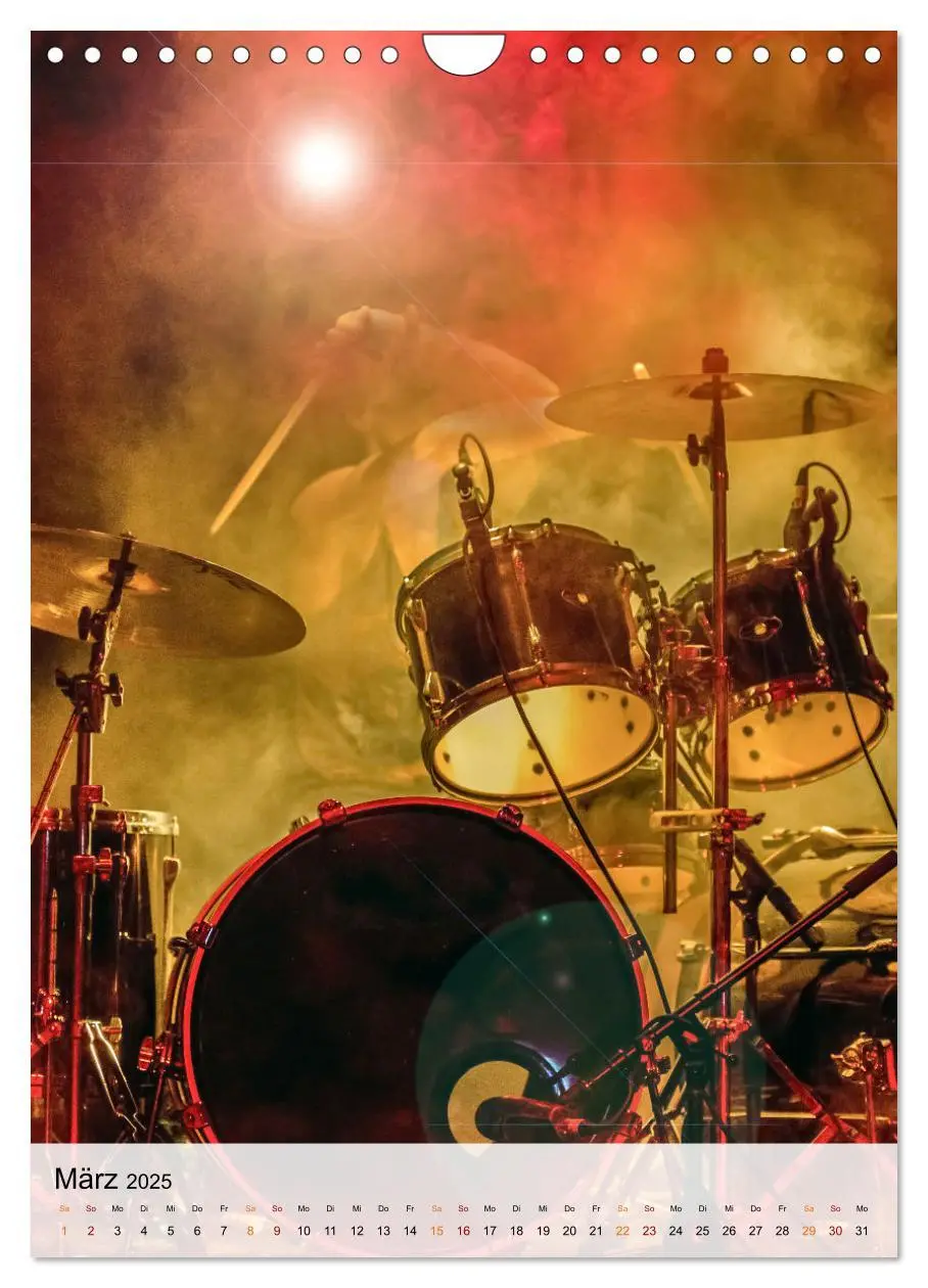 Bild: 9783435910557 | Schlagzeug live (Wandkalender 2025 DIN A4 hoch), CALVENDO...