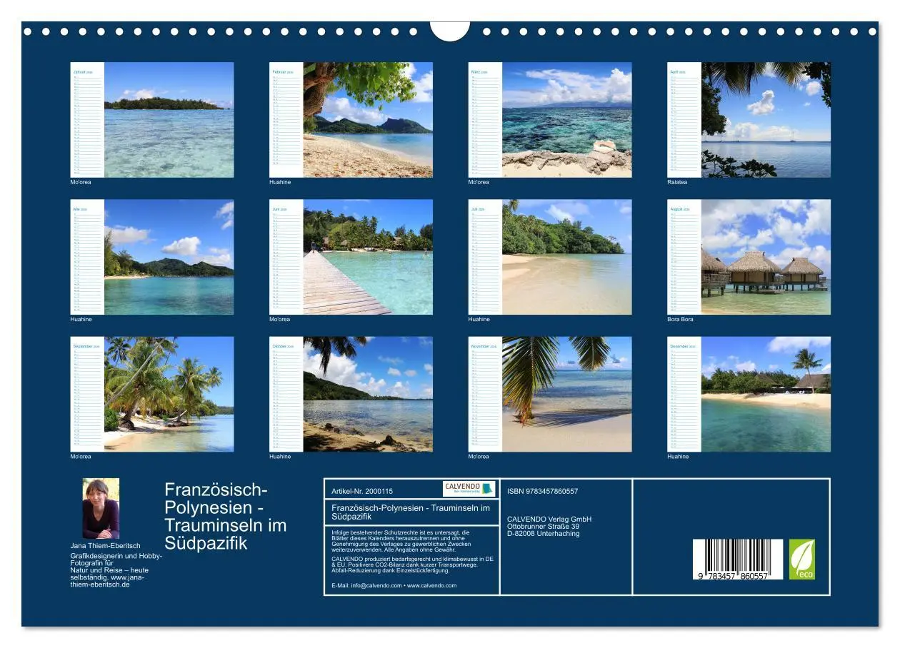 Bild: 9783457860557 | Französisch-Polynesien - Trauminseln im Südpazifik (Wandkalender...