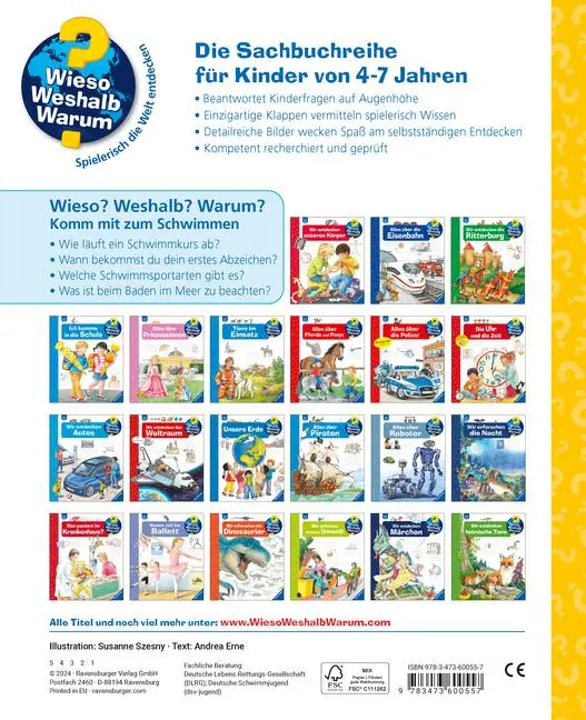 Bild: 9783473600557 | Wieso? Weshalb? Warum?, Band 26 - Komm mit zum Schwimmen | Andrea Erne