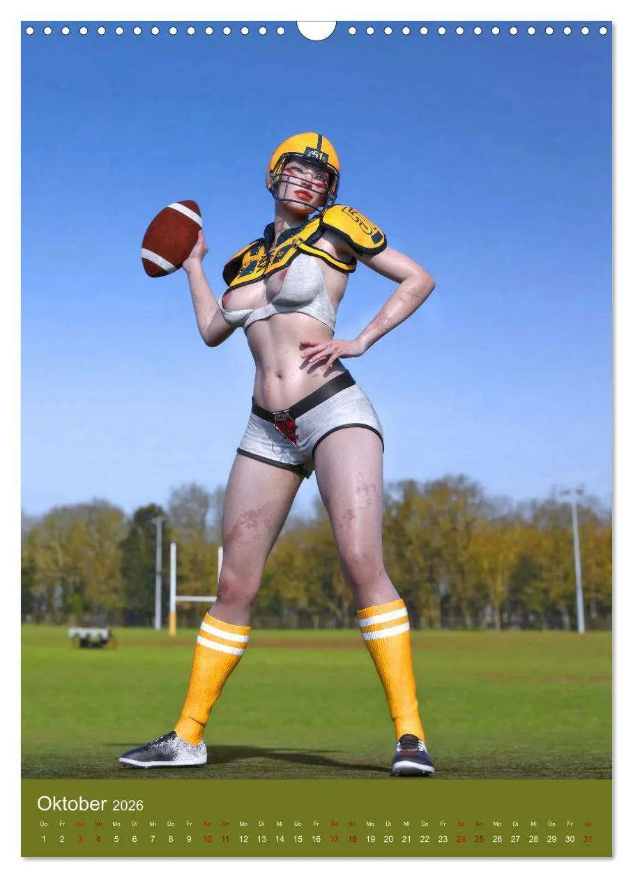 Bild: 9783516330557 | Pin Up Sport (Wandkalender 2026 DIN A3 hoch), CALVENDO Monatskalender