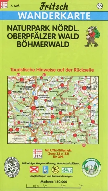 Cover: 9783861160557 | Naturpark Nördlicher Oberpfälzer Wald / Böhmerwald 1 : 50 000....