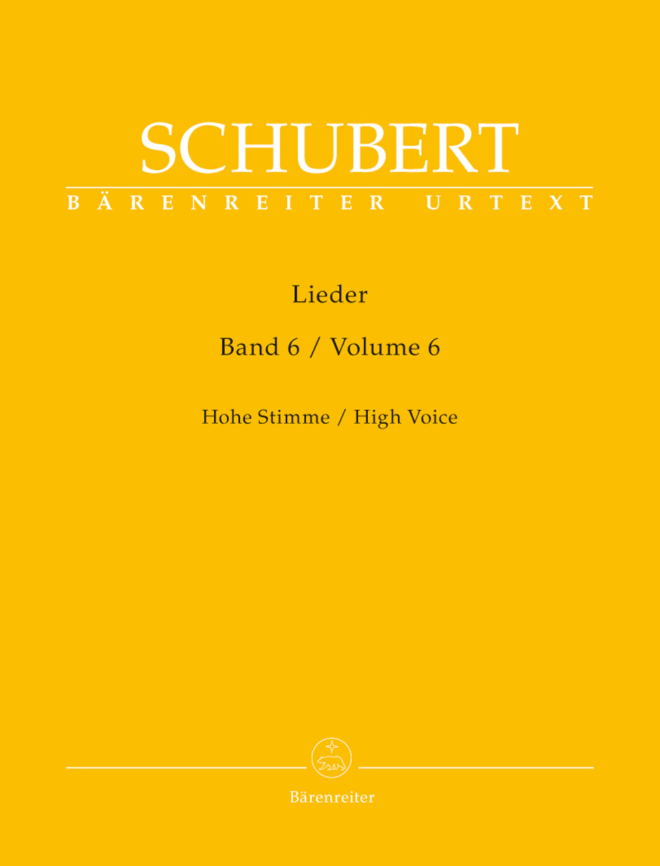 Cover: 9790006530557 | Lieder 6 | Hohe Stimme, Bärenreiter Urtext | Franz Schubert | Buch