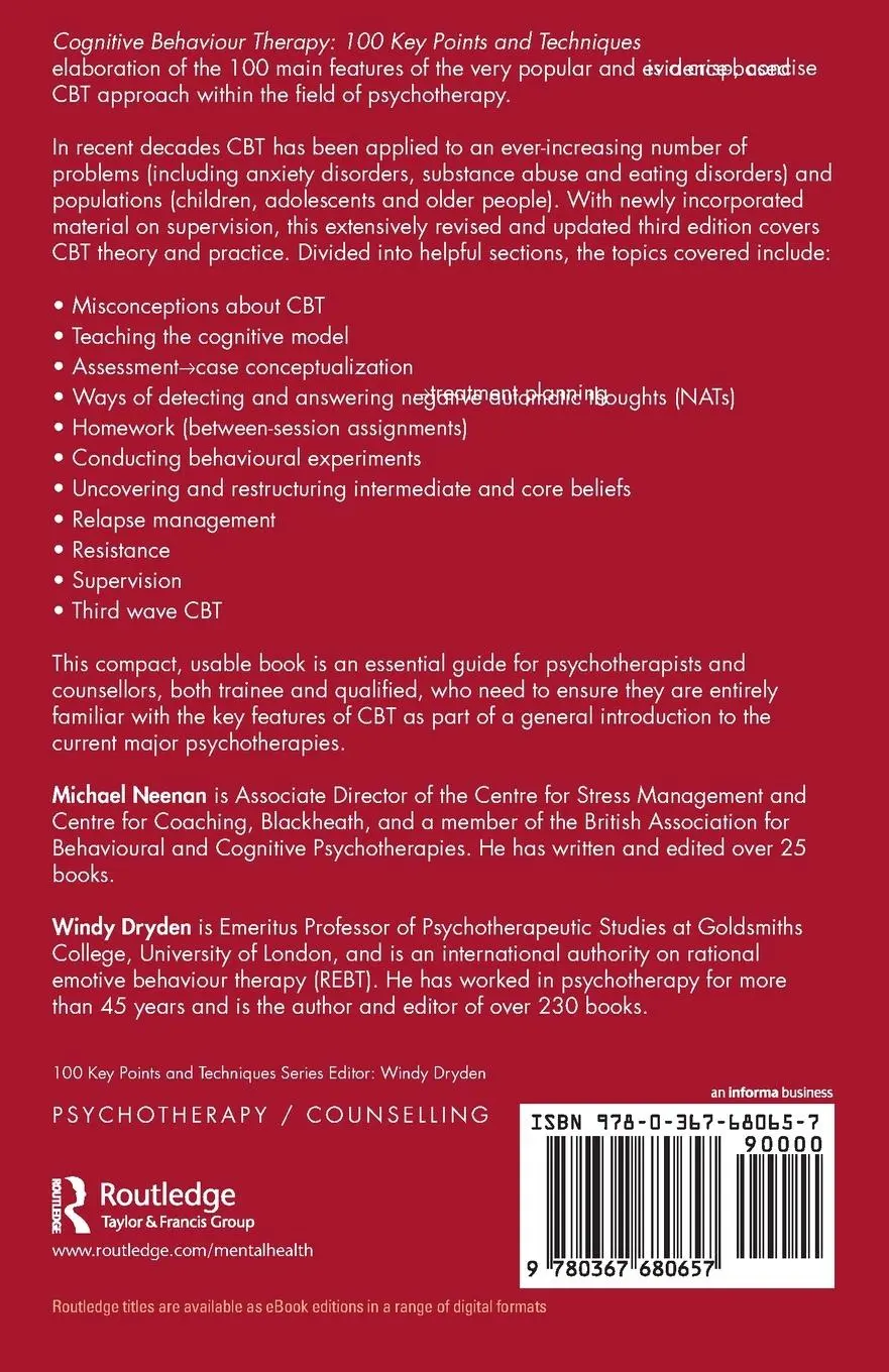 Rückseite: 9780367680657 | Cognitive Behaviour Therapy | 100 Key Points and Techniques | Buch