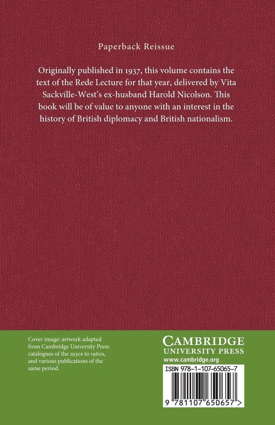 Rückseite: 9781107650657 | The Meaning of Prestige | The Rede Lecture 1937 | Harold Nicolson